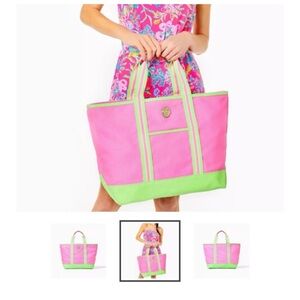 NWOT Lilly Pulitzer mercato tote pink shandy